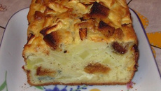 Cake au bleu, pommes et pain d'épices