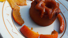 Gâteau fondant au cidre d'automne et son coulis