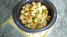 Crumble de courgettes express