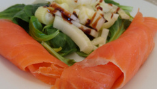 Douceur d'automne salade de fenouil cru et mâche