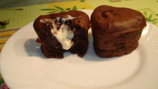 Mini fondant au cœur chocolat blanc