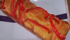 Cake au saumon fumé et poivrons...