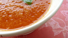 Soupe glacée à la pastèque et au melon