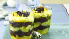 Marbré de boudin noir aux poires, fleur d'oranger et noix