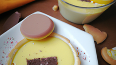 Crémeux à la citronnelle et chocolat et son sablé normand