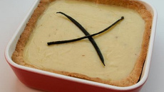 Tarte fondante au chocolat blanc