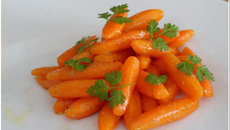 Carottes glacées à la coriandre