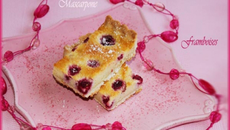 Tarte au mascarpone et framboises