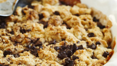 Crumble de poires au chocolat