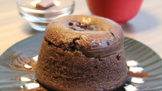Soufflé au chocolat au gingembre