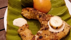 Maigre pané, mayo-banane