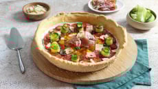 Tarte bowl au fromage frais et crudités