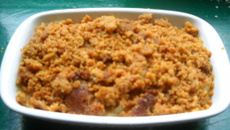 Crumble pommes poires
