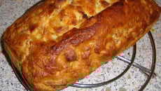 Cake aux lardons et chèvre