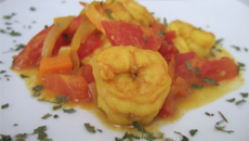 Colombo de gambas au lait de coco