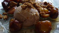 Chaud-froid de tiramisu glacé aux mirabelles