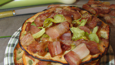 Galettes de céréales gourmandes lardons gruyère aux poireaux émincés