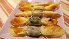 Bonbons lard/pruneau et bonbons au chèvre