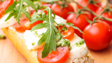 Tartine tomate et fromage