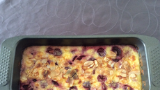 Gâteau de semoule aux cerises