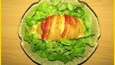 Pommes de terre au lard et raclette