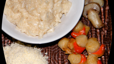 Risotto très crémeux, champignons et saint jacques