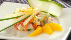 Tartare de jeunes légumes à l'Ossau-Iraty