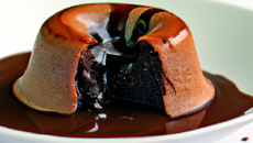 Fondant au chocolat sauce arabica