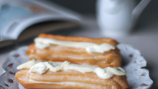 Eclairs à la crème de mascarpone et tagada