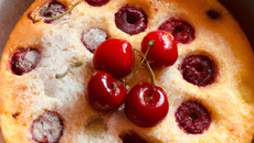 Clafoutis coco aux cerises