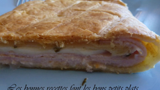 Feuilleté familial jambon blanc & mozzarella