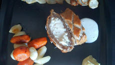 Bar en croûte de châtaigne