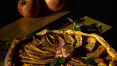 Tarte aux pommes flambées