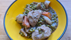Navarin de dinde, navets et carottes