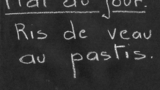 Ris de veau flambé au pastis