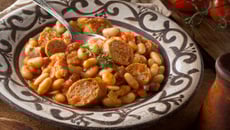 Cassoulet réconfortant à la tomate et haricots blancs au Cookeo