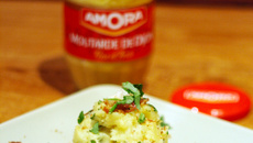 Ecrasée de pommes de terre à la moutarde