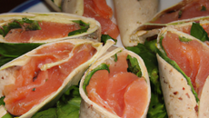 Wraps au saumon fumé maisons