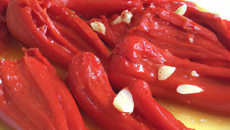 Piquillos garnis à la morue et à l'ail