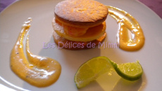 Mille-feuille de scampis à l'orange