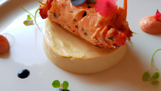 Bûche de homard à la mousse de sandre frais