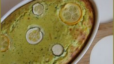 Clafoutis/gratin moelleux ricotta - courgette - parmesan