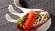 Amuse bouche au fromage frais et aux Bâtonnets Saveur Coraya