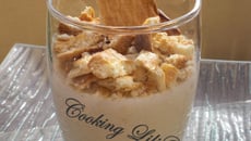 Panna cotta noix de coco et son crumble de p'tit Lu®