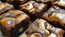 Brownies marbrés à la noix de coco