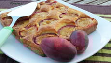 Gâteau moelleux aux prunes