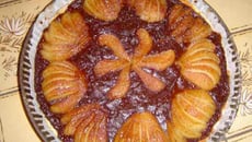 Tarte au chocolat et poires sans gluten