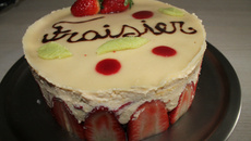 Fraisier maison au kirsch