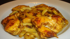 Méli-mélo de poulet aux nouilles