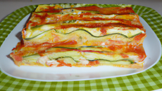 Lasagnes de courgettes au surimi